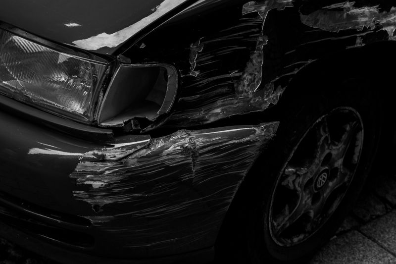 paint scratches after a collision